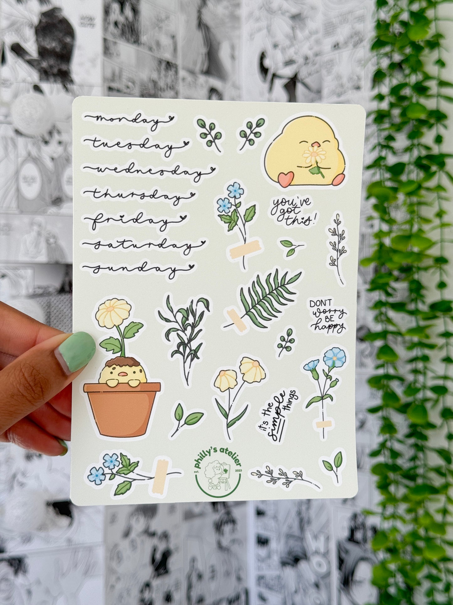 Scrapbooking w/ Plumpy Sticker Sheet