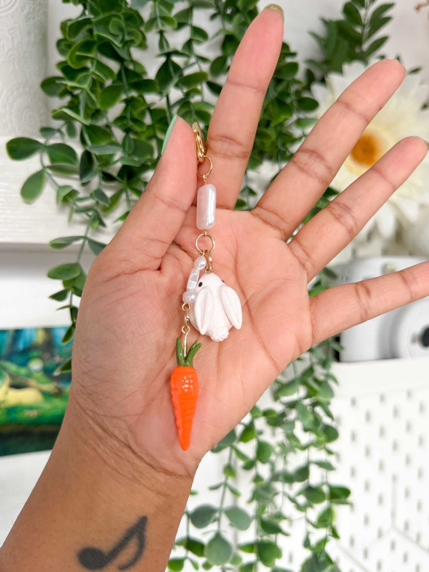 Bunny + Carrot Keychain