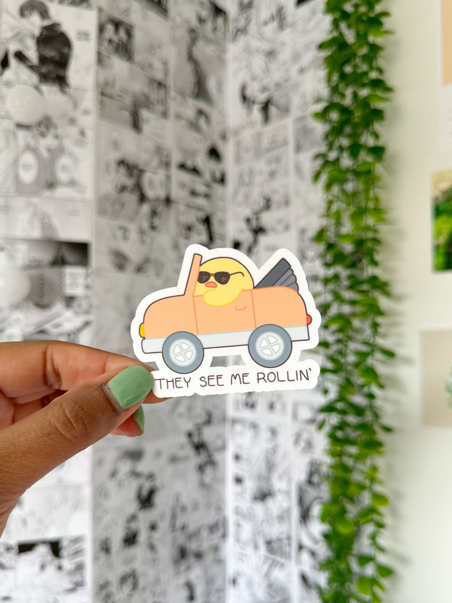 They see me rollin' Vinyl Sticker
