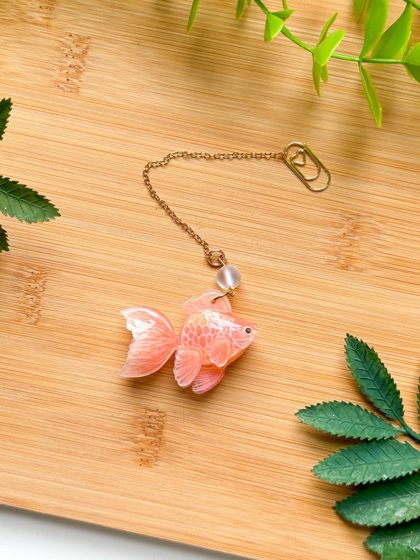 Goldish Bookmark Charm