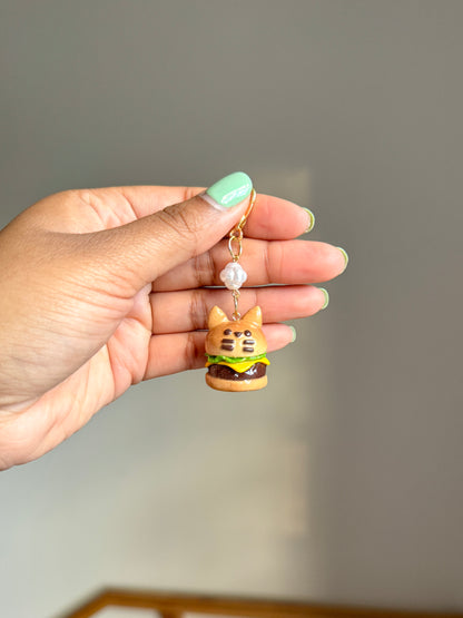Kittyburger Keychain