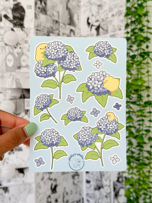 Hydrangea Sticker Sheet
