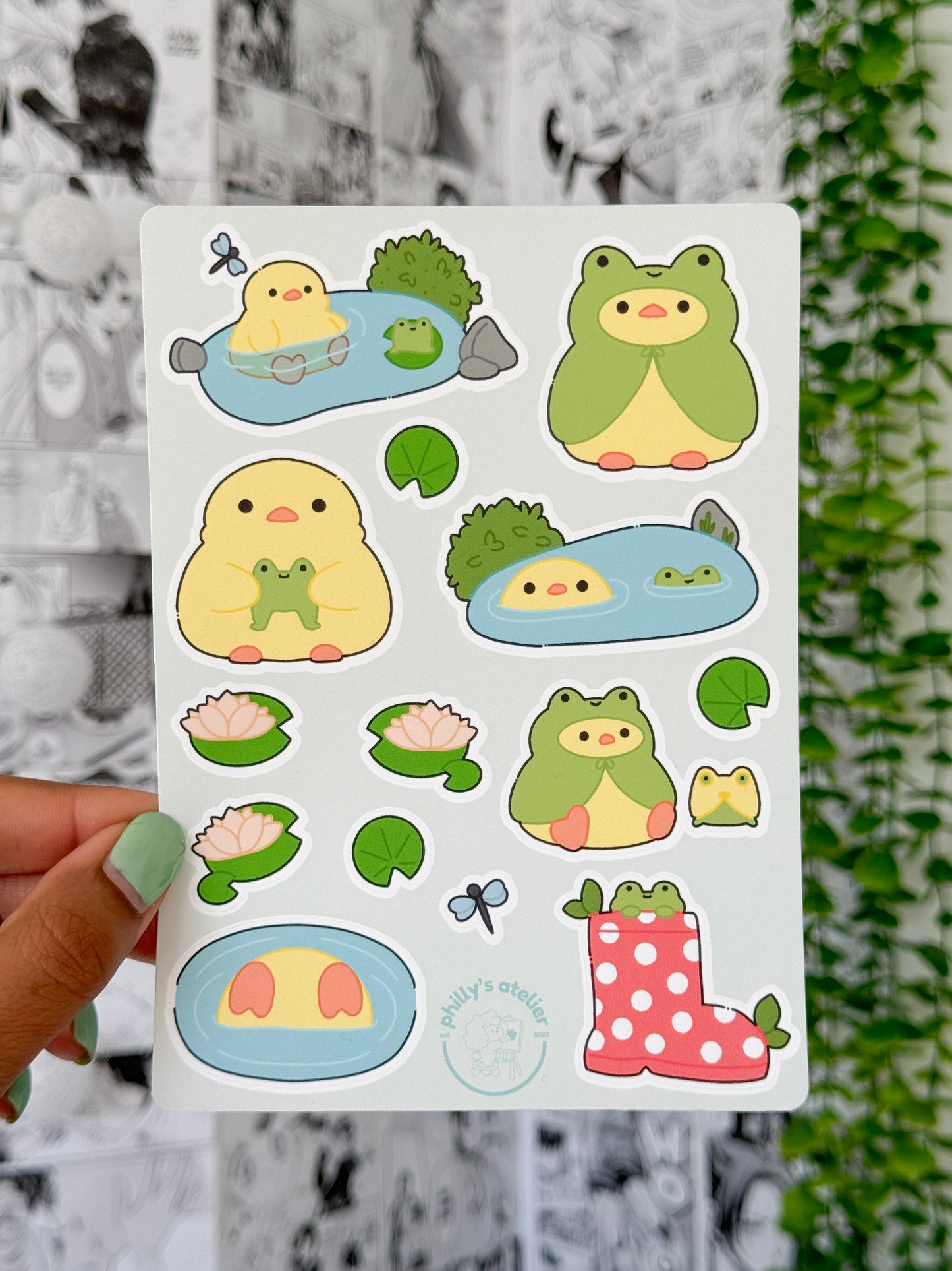 Plumpy at the Pond Sticker Sheet