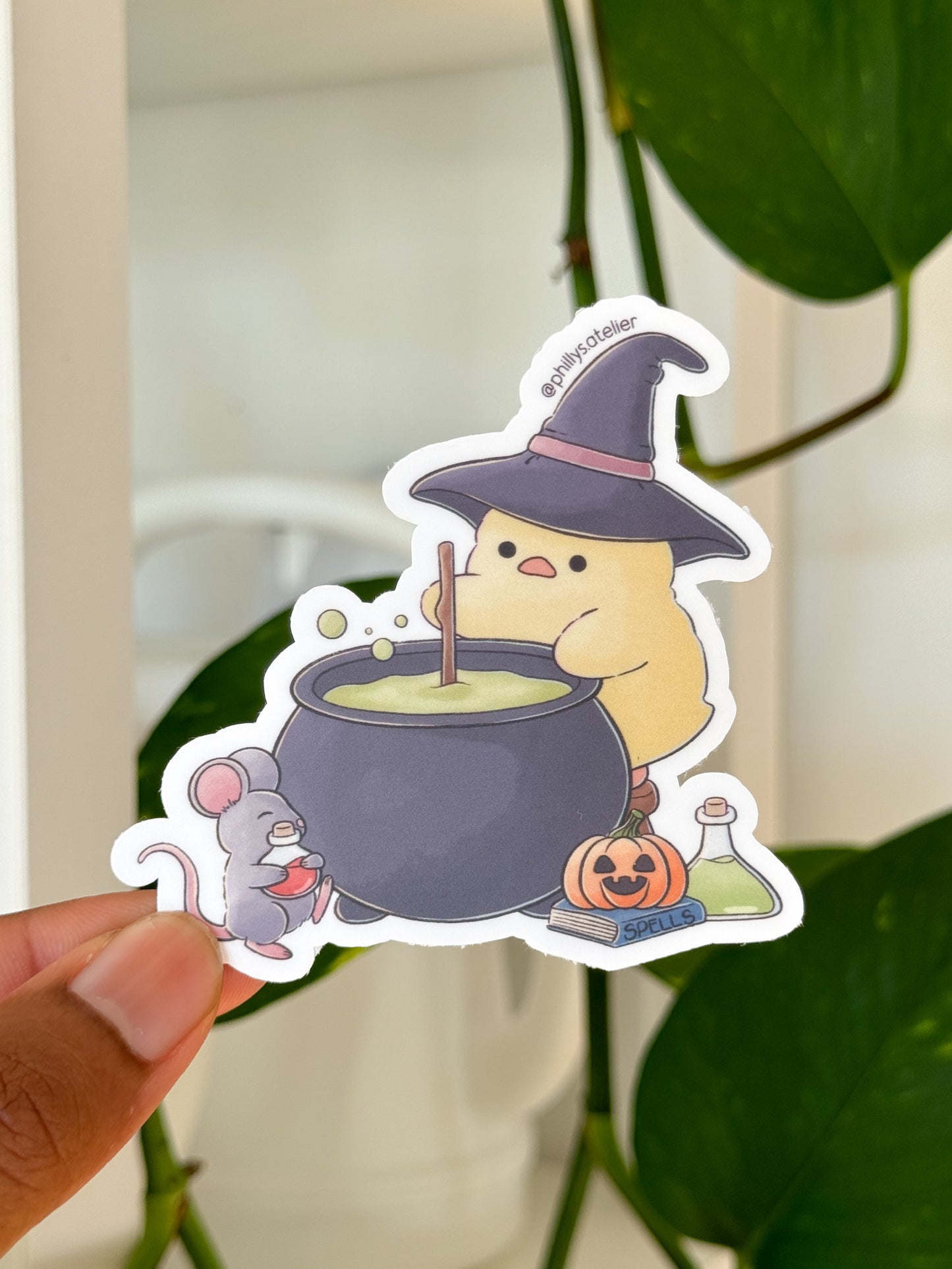 Chicky Cauldron Vinyl Sticker