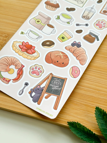 Kitty Cafe Sticker Sheet