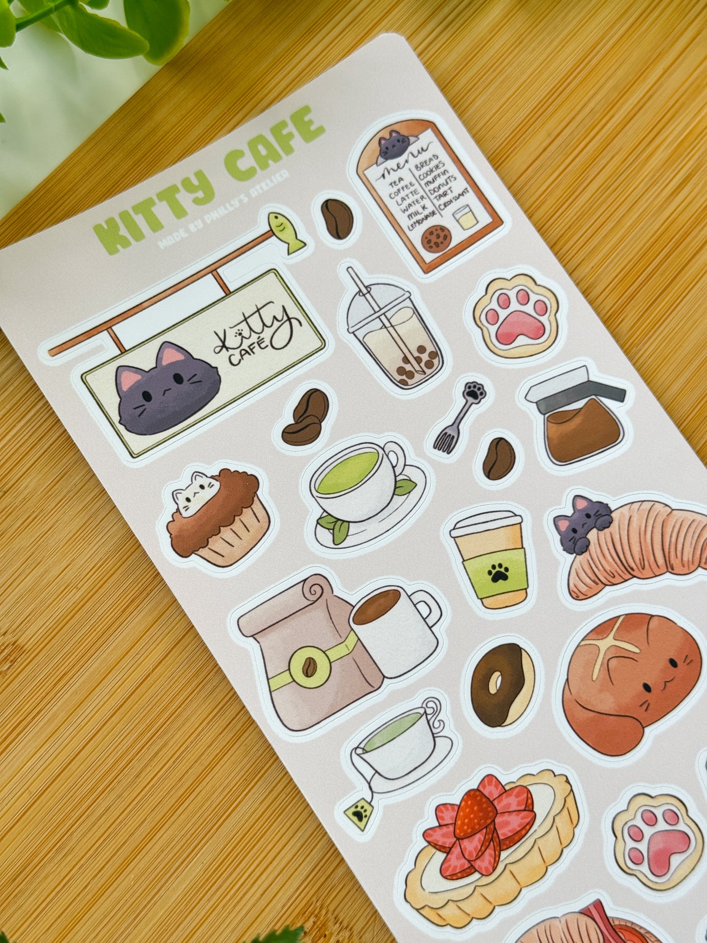 Kitty Cafe Sticker Sheet