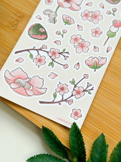 Cherry Blossoms Sticker Sheet