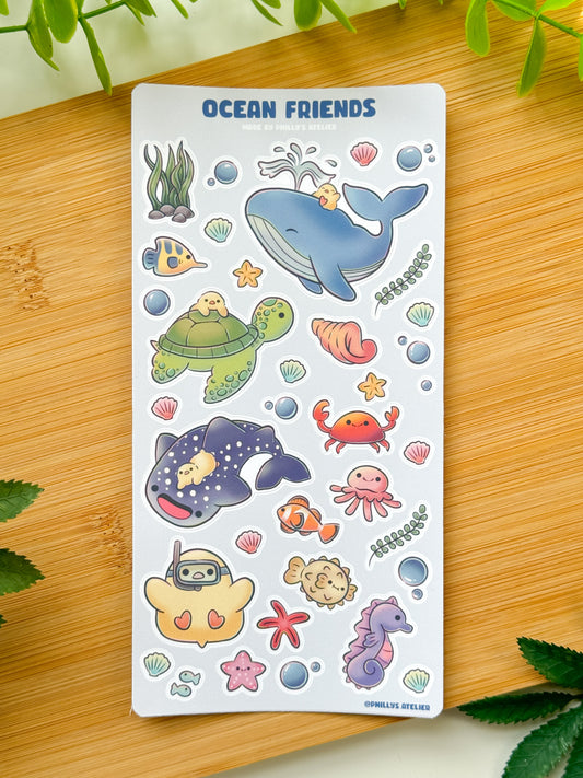 Ocean Friends Sticker Sheet