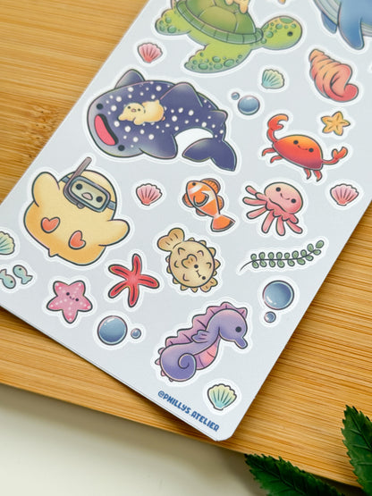 Ocean Friends Sticker Sheet