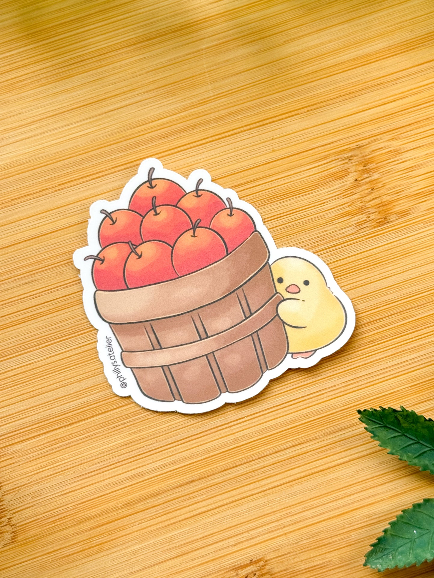 Apple Barrel Vinyl Sticker