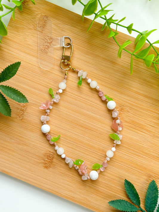 Cherry Blossom Phone Charm Wristlet