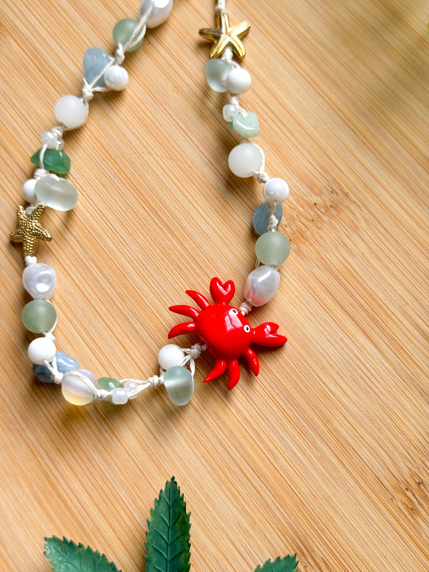 Ocean Theme Phone Charm Wristlet