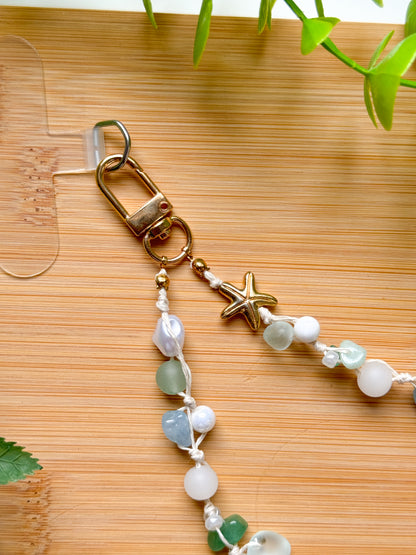 Ocean Theme Phone Charm Wristlet