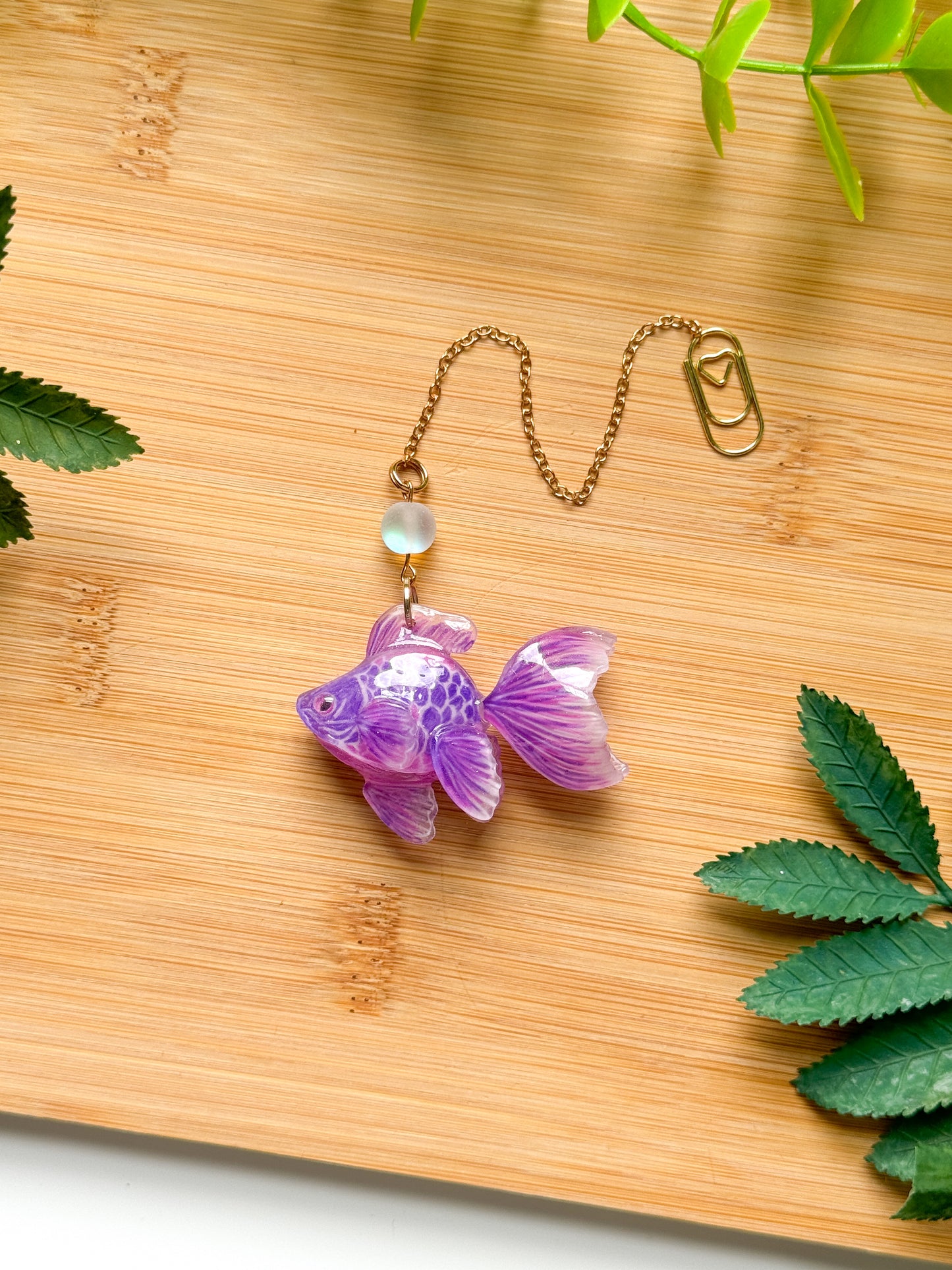 Goldish Bookmark Charm
