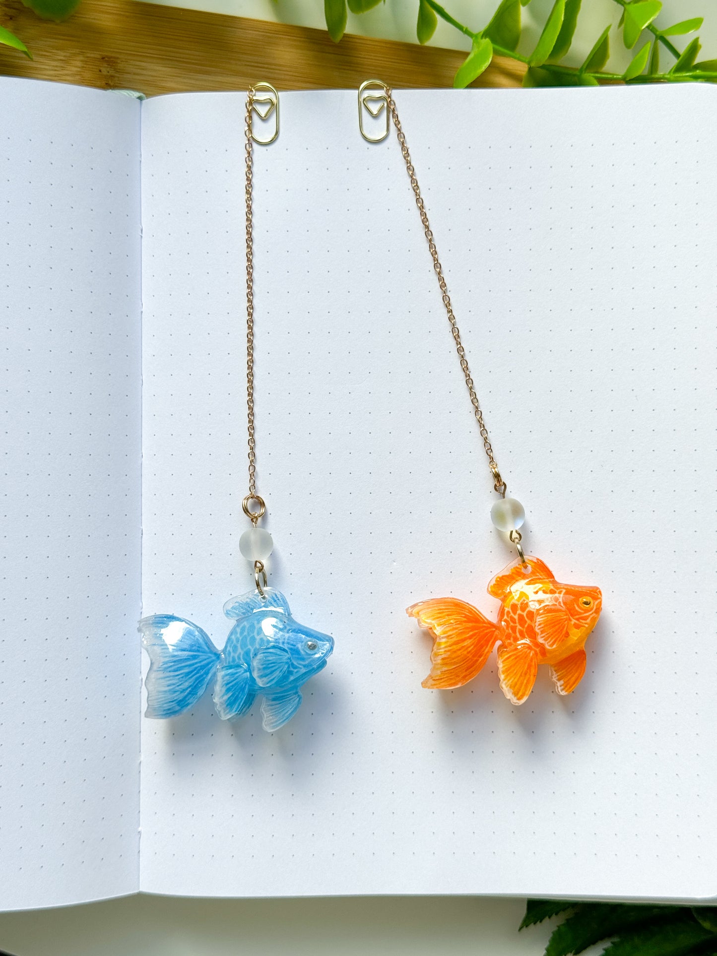 Goldish Bookmark Charm