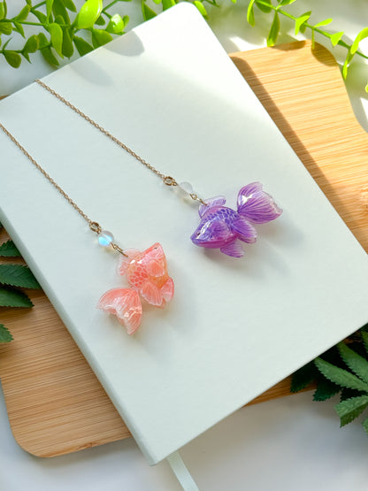 Goldish Bookmark Charm