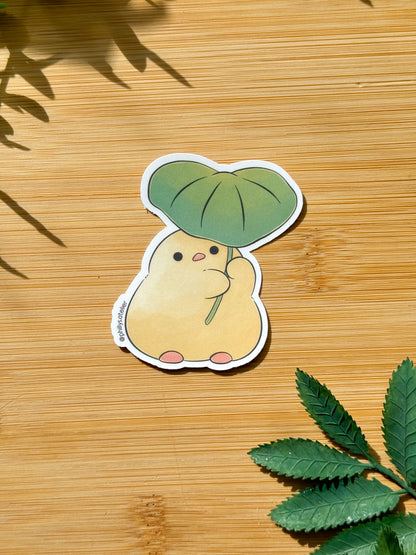 Chicky + Lilypad Vinyl Sticker