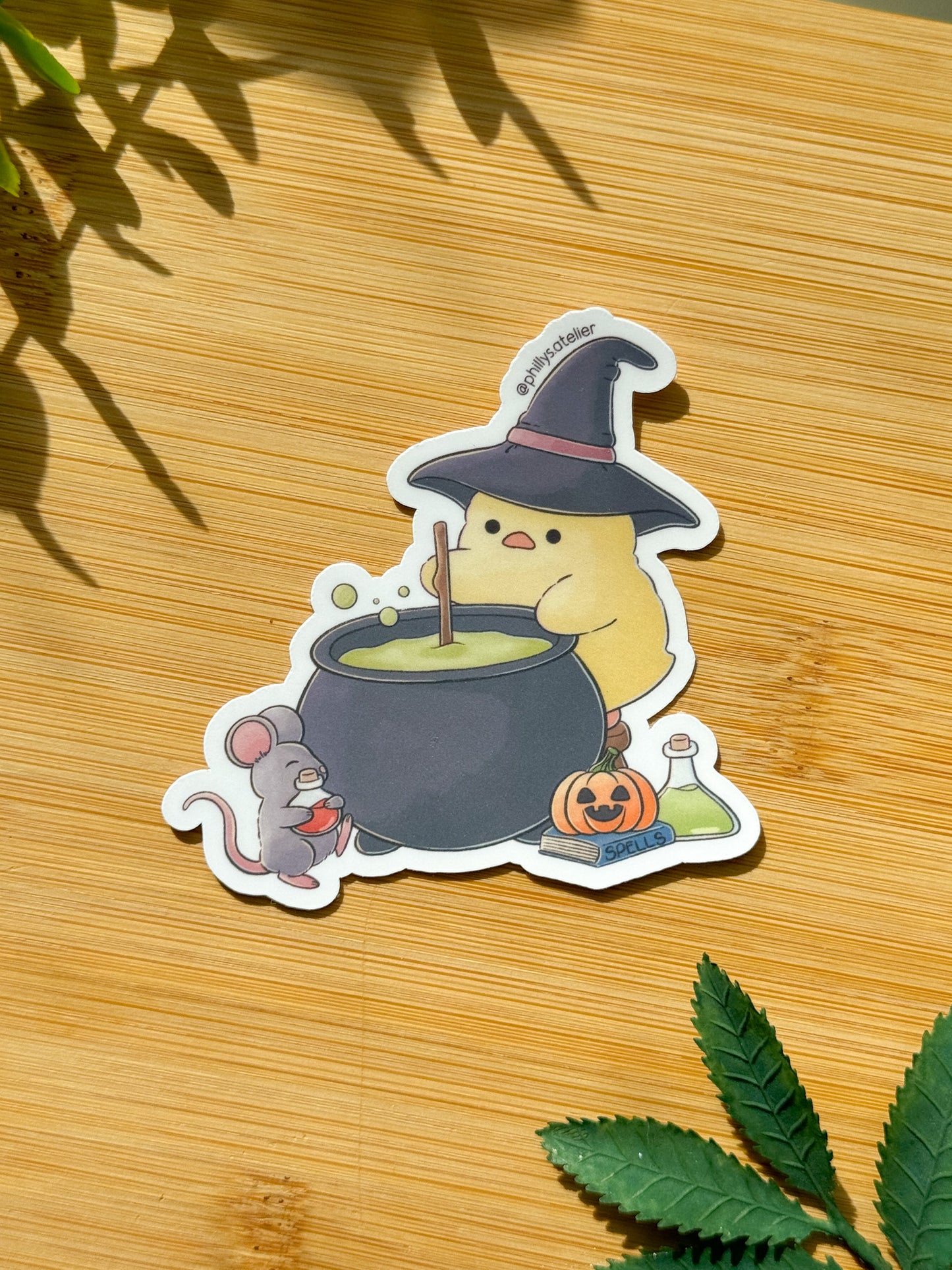 Chicky Cauldron Vinyl Sticker