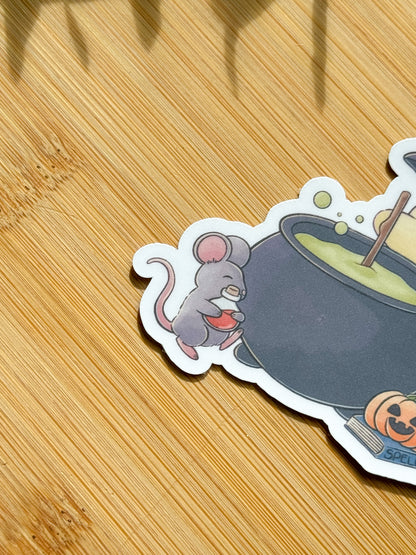 Chicky Cauldron Vinyl Sticker